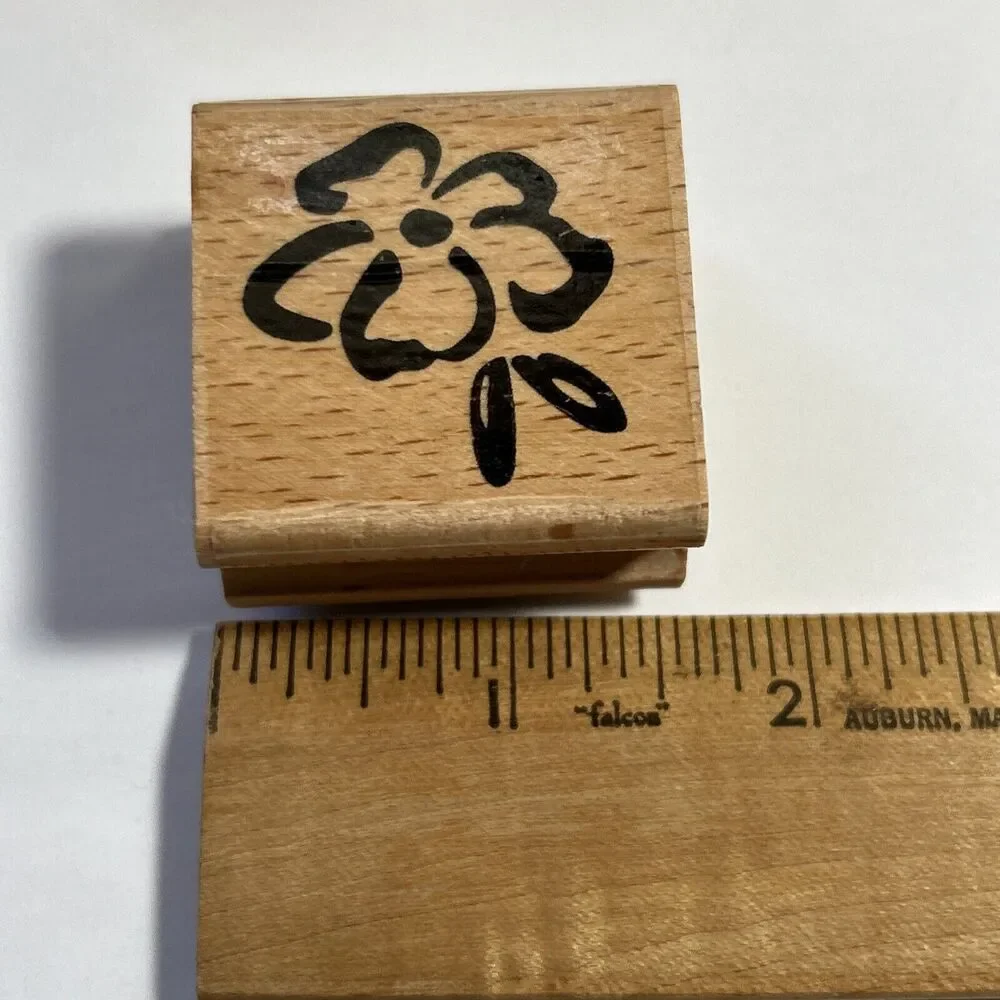Lot of 5 Rubber Stamps-Floral-If Friends Were Flowers I'd Pick You-Daisy-Jars